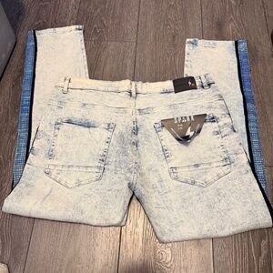 Spark rhinestone stripe jeans